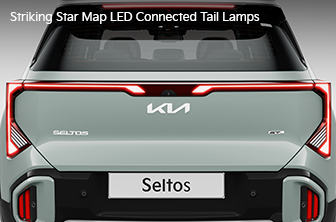 The all-new Seltos connected tail lamps